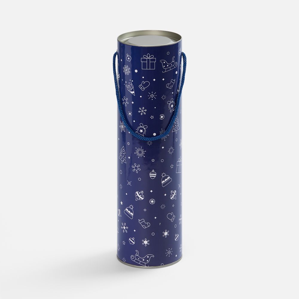 Тубус для бутылки Snowlace, синий-1