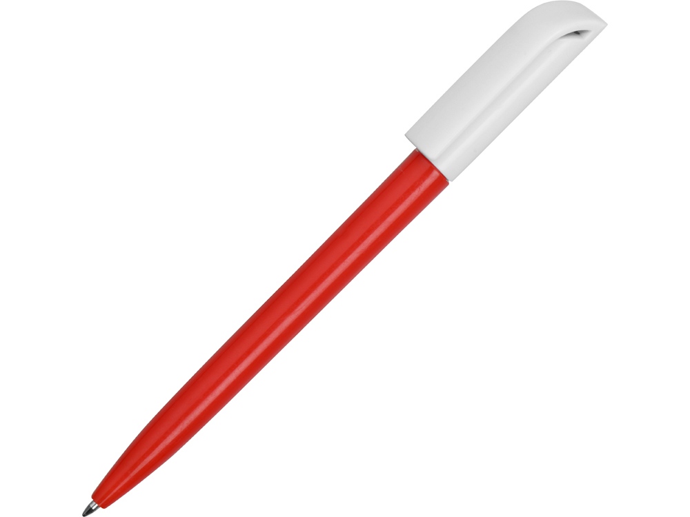 Ручка пластиковая шариковая Миллениум Color BRL, красный/белый-0