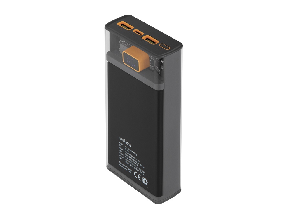 Внешний аккумулятор Rombica NEO Steam Max Gray-0