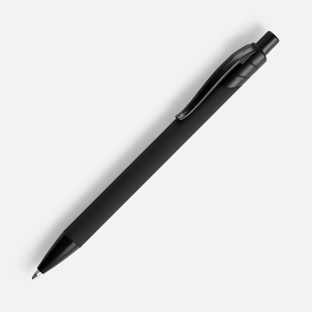 Ручка шариковая Undertone Black Soft Touch, черная-0