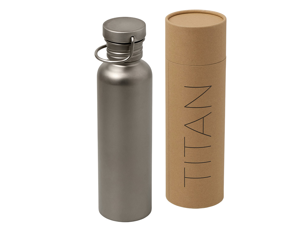Бутылка для воды из титана Titan, 750ml, темно-серый-2
