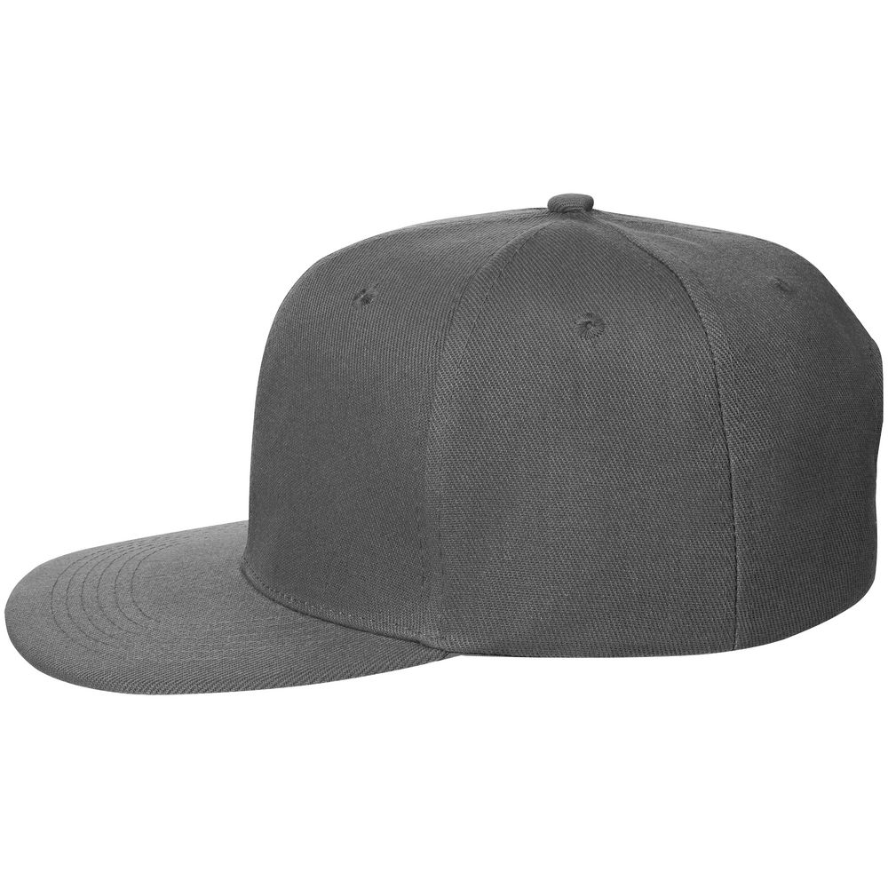 Бейсболка Snapback с прямым козырьком, серая-2