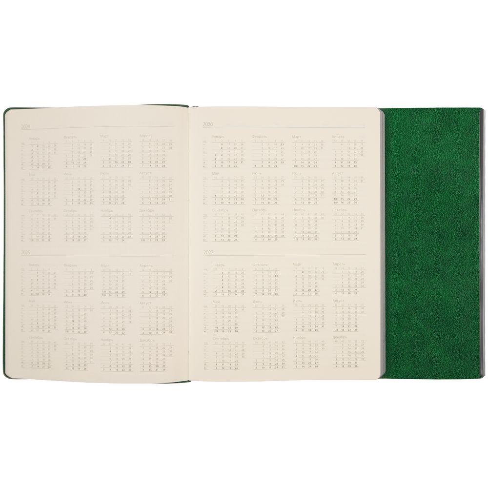 Ежедневник Petrus Flap, недатированный, зеленый-6