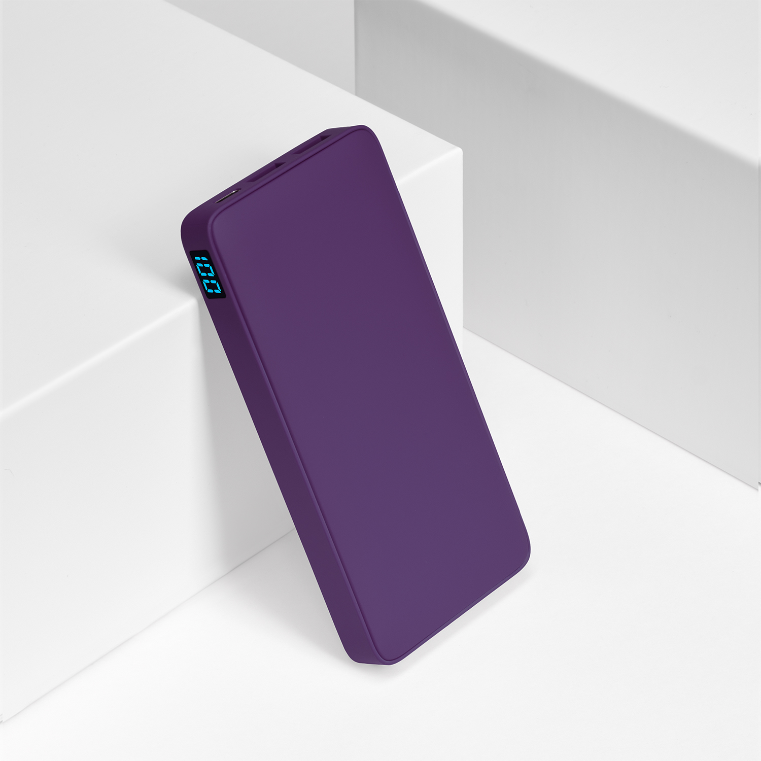 Внешний аккумулятор с подсветкой Анкор Плюс PD (Ancor PD Plus) 10000 mAh, фиолетовый-7