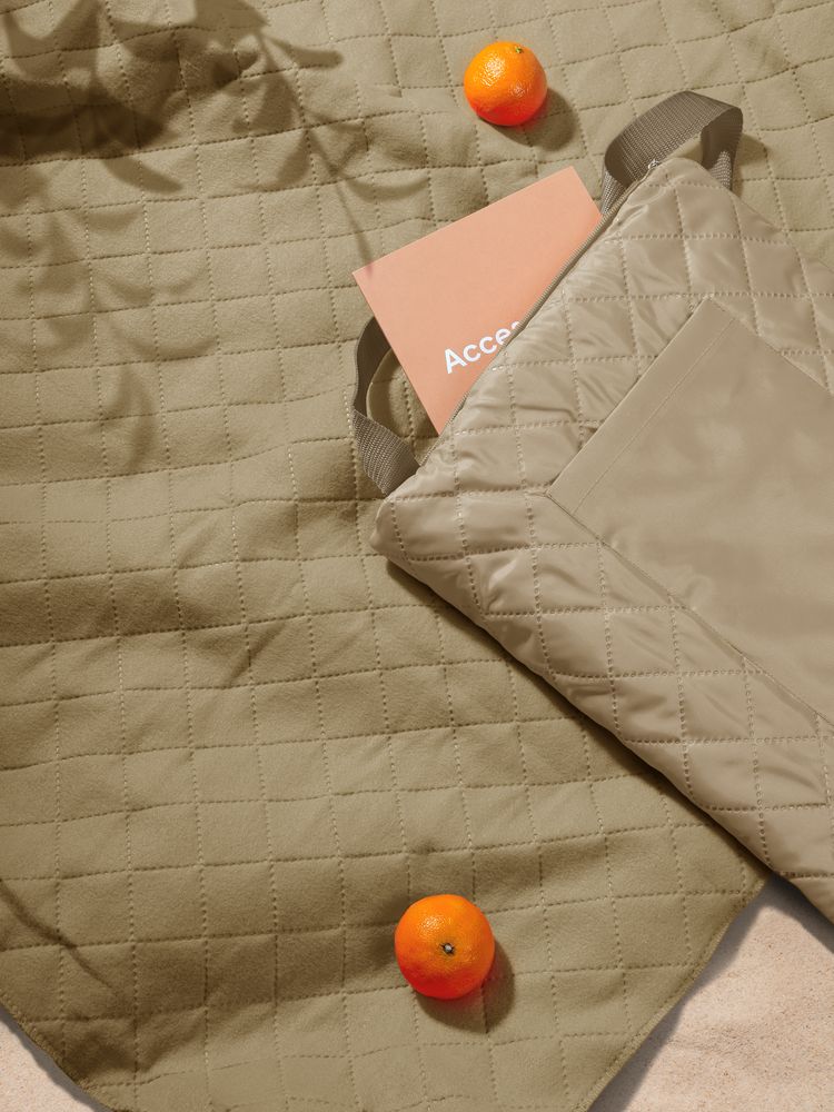 Плед для пикника Soft & Dry, бежевый-4