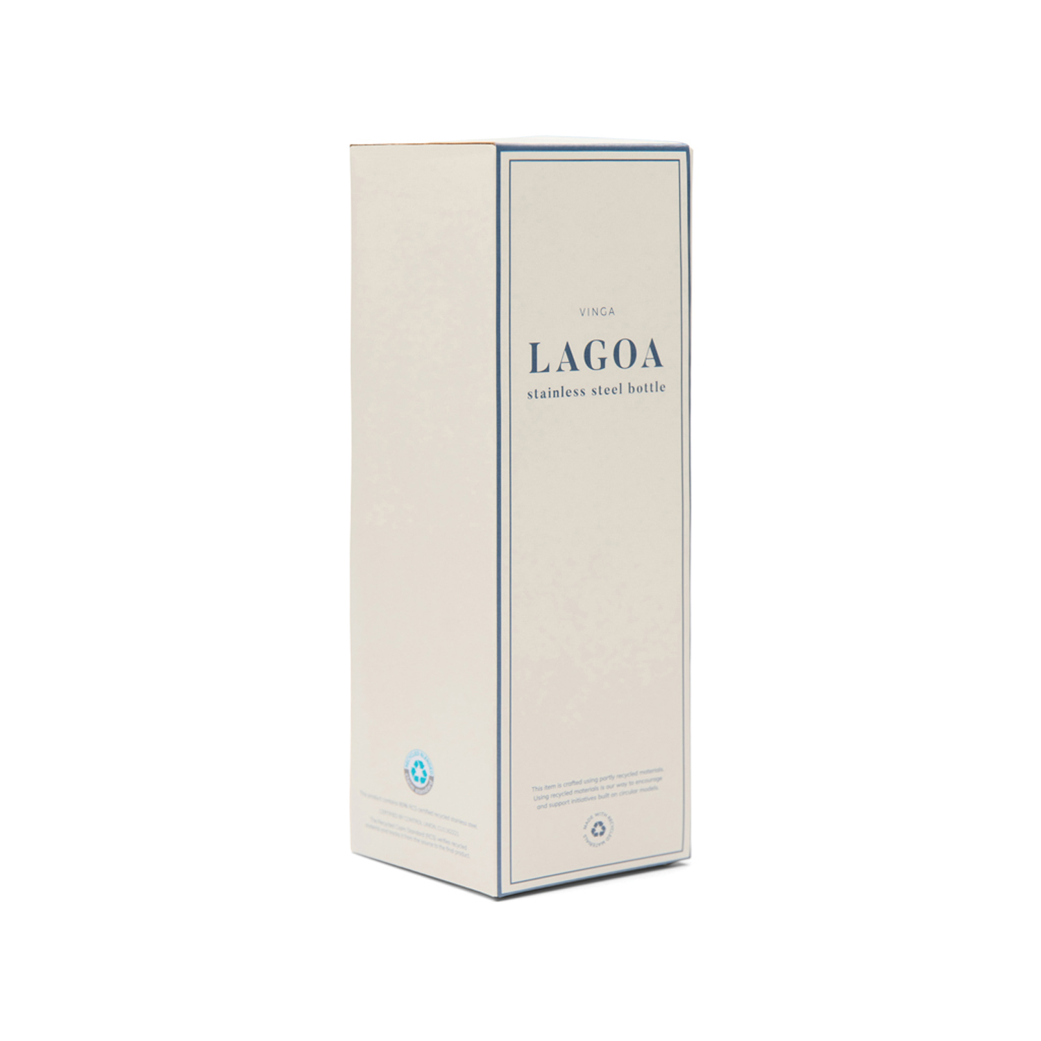 Термобутылка VINGA Lagoa из нержавеющей стали RCS SS, 600 мл-1