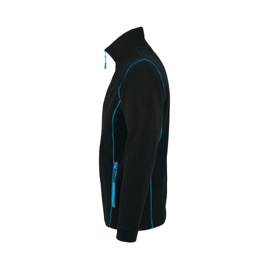 Толстовка мужская флисовая NOVA MEN 200, черный, голубой-3