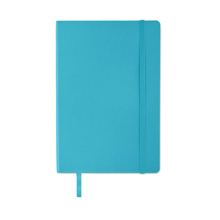 A5 recycled notebook, бирюзовый-3
