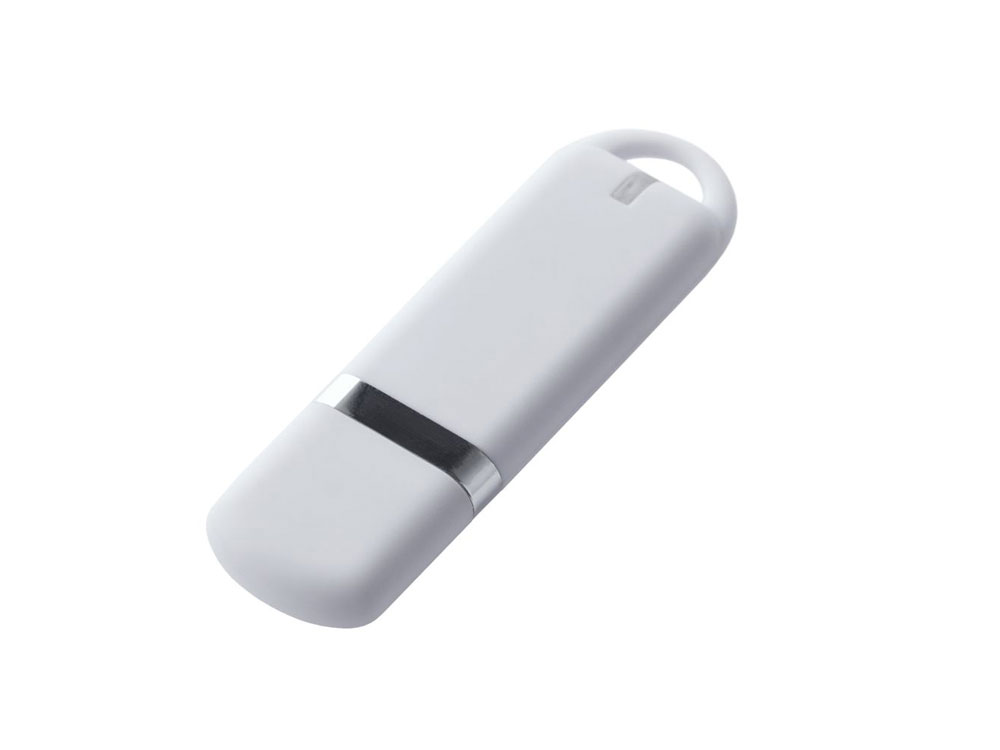 USB-флешка на 16 ГБ 3.0 USB, с покрытием soft-touch, белый-0