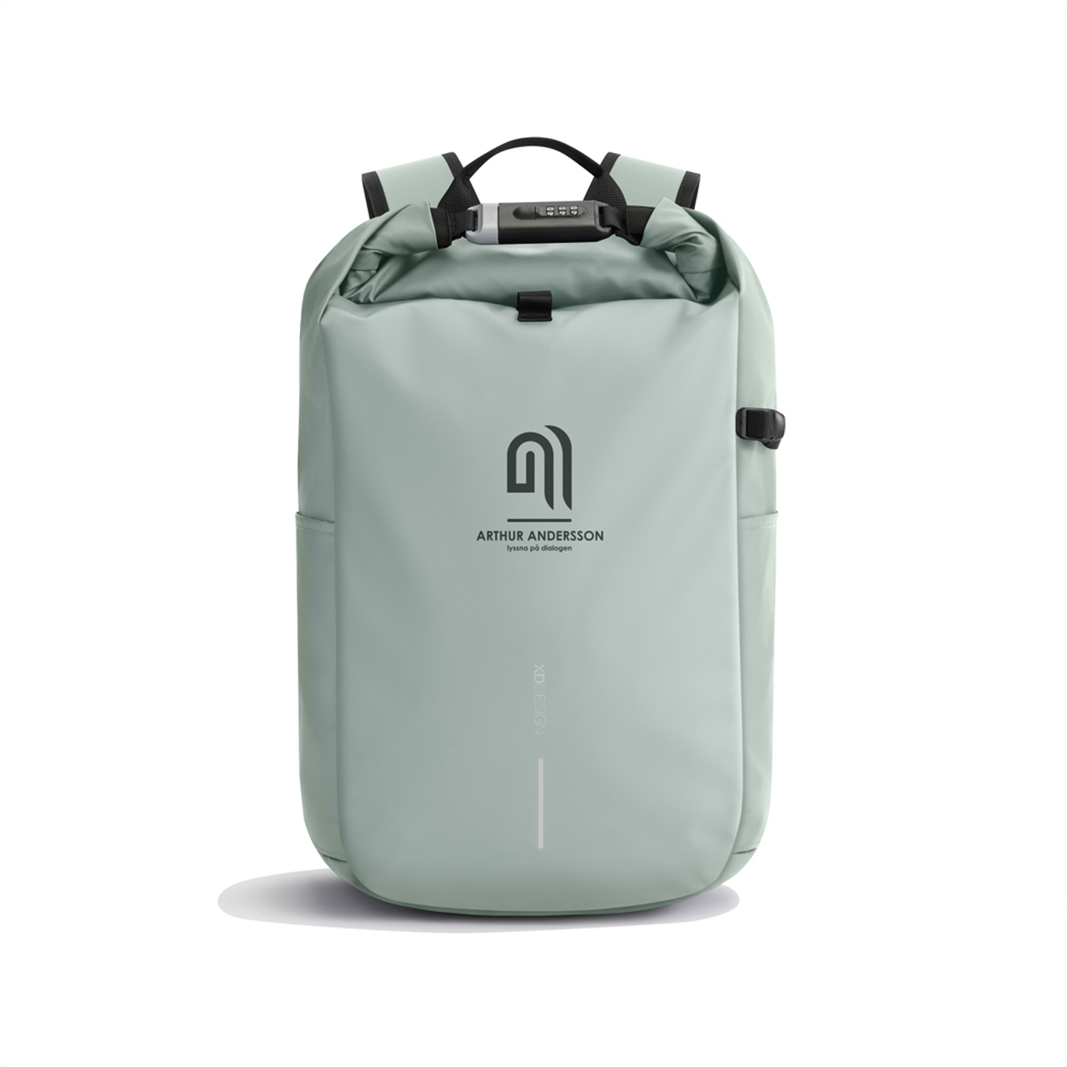 Антикражный рюкзак Urban Roll-top, зеленый-1