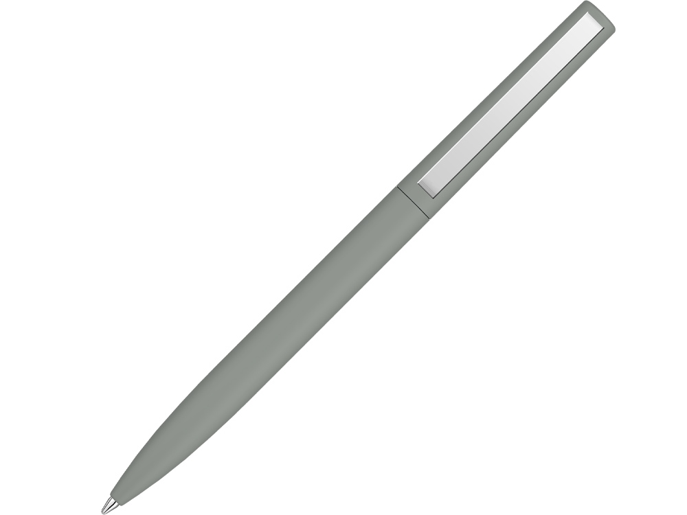 Шариковая ручка  Bright F Gum soft-touch, серый-0