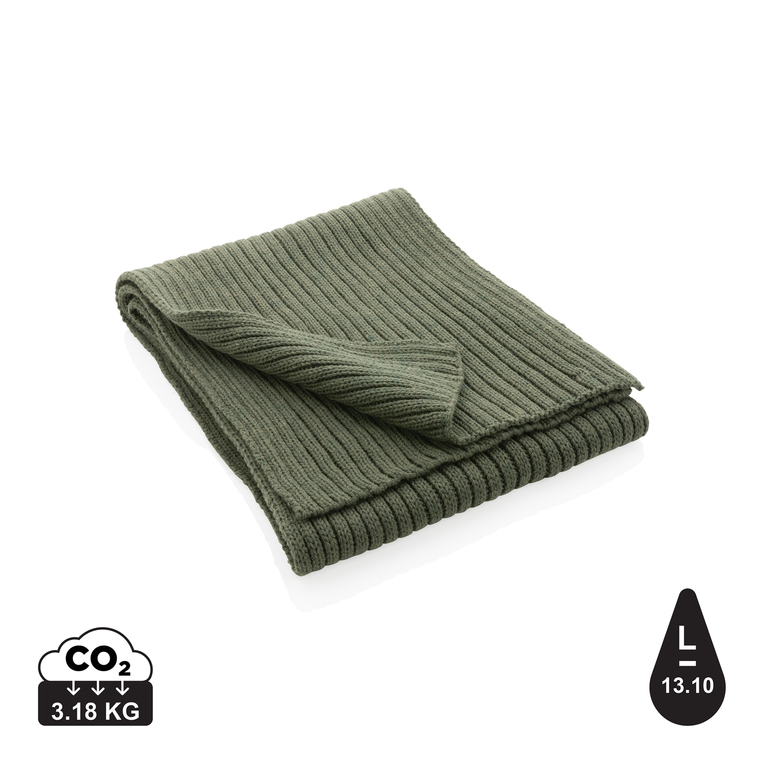 Вязаный шарф Impact из Polylana® AWARE™, 180x25 см-0