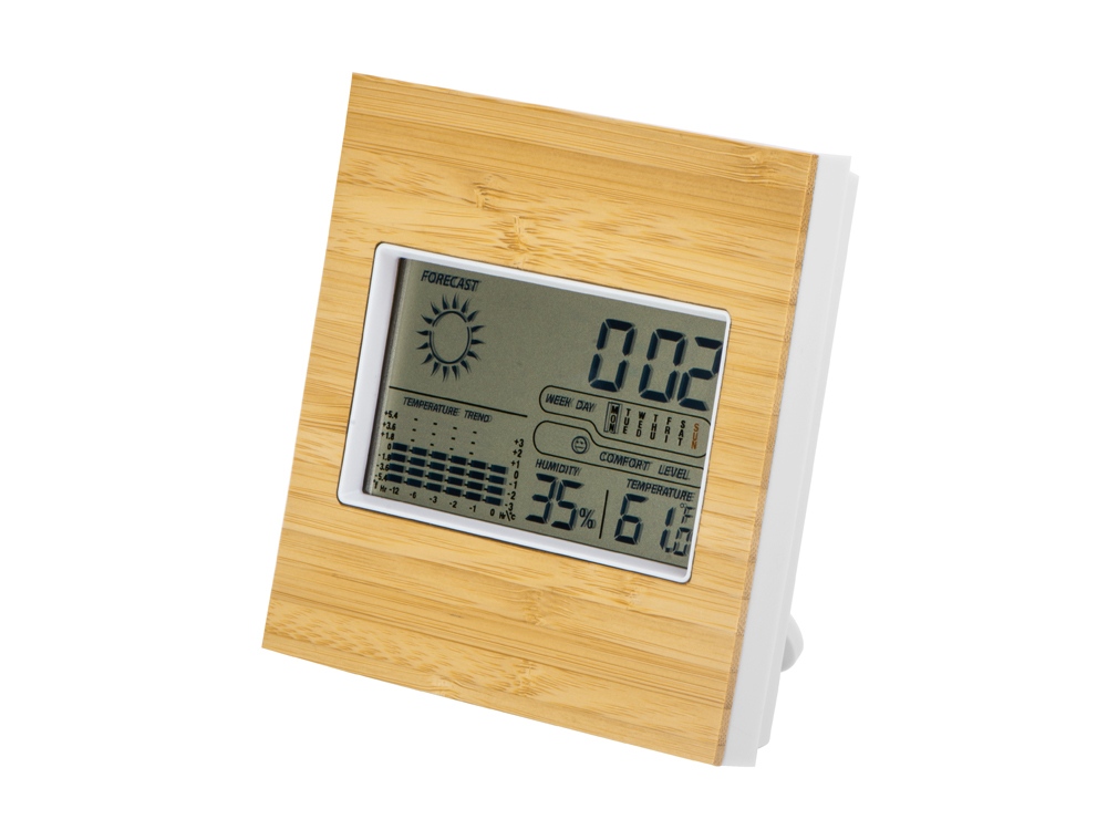 Метеостанция из бамбука Moscow Heat-0