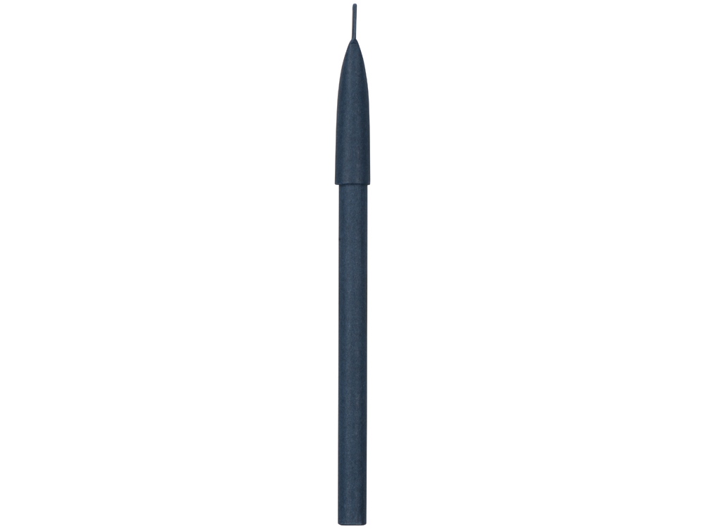 Ручка картонная с колпачком Recycled, синий (4153C)-3