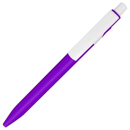 Ручка шариковая пластиковая Ravena Color, Фиолетовый/белый-2