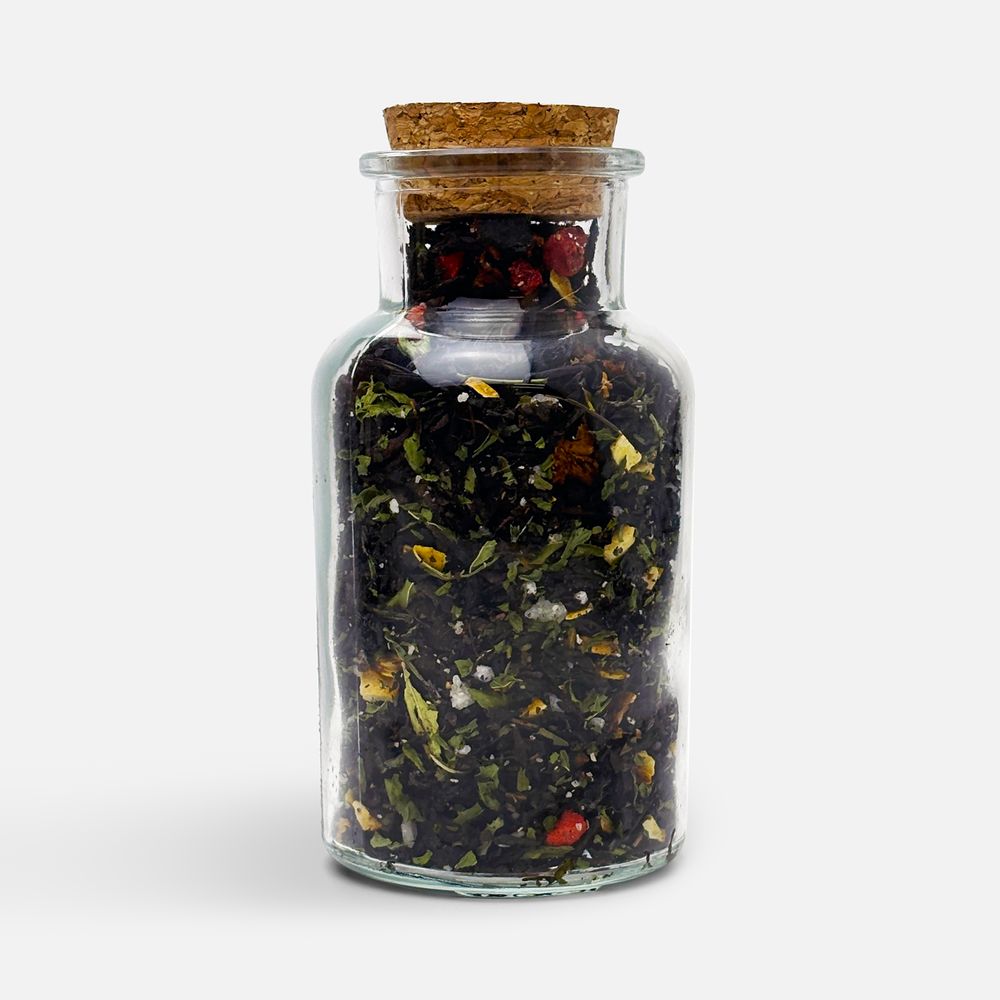 Чай «Сокочай», черный с соком ананаса, клубникой, мятой, медом и лимоном-1