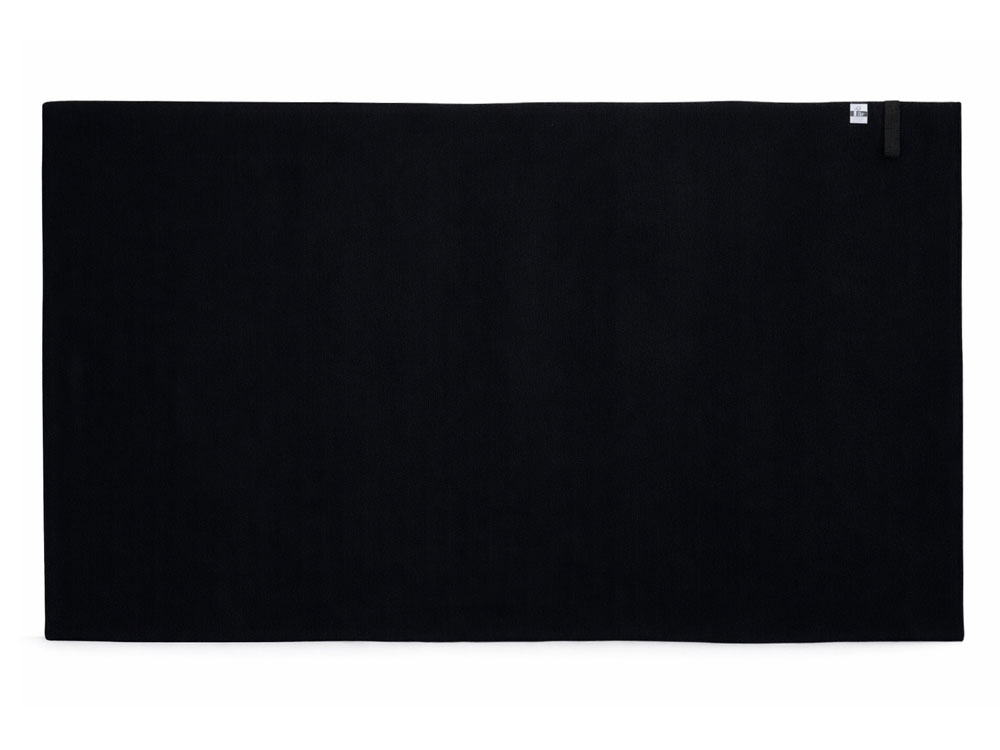Легкое полотенце Gulpi  из микрофибры RPET с ремешком для складывания, 70*120 см, черный-5