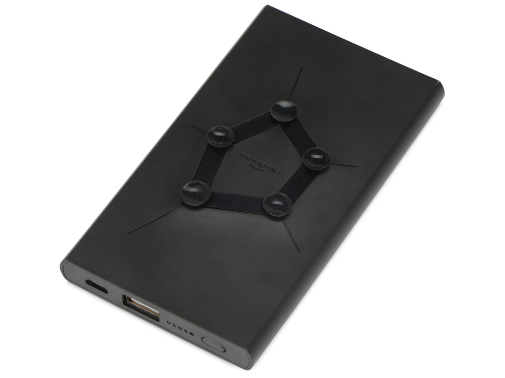 Портативное беспроводное зарядное устройство Geo Wireless, 5000 mAh, черный-2