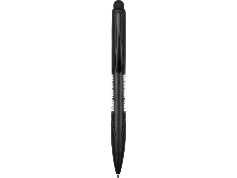Ручка-стилус шариковая Light, черная с белой подсветкой-3