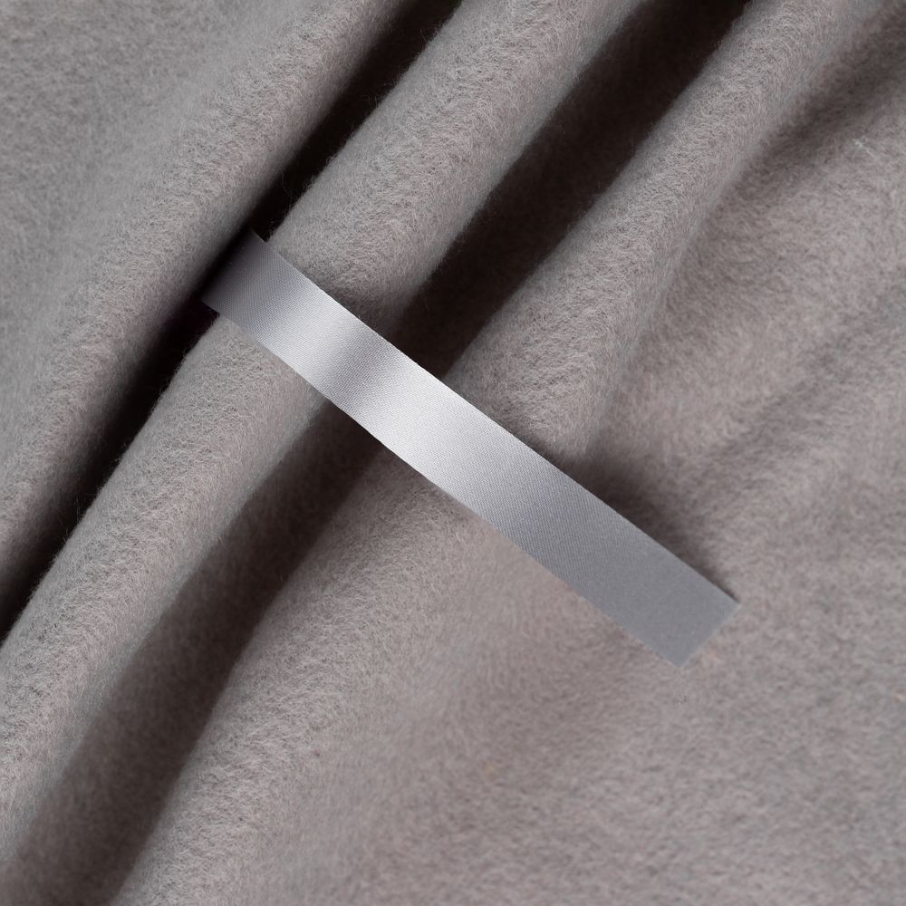 Лента сатиновая Satin 10 S, серая, 20 см-0