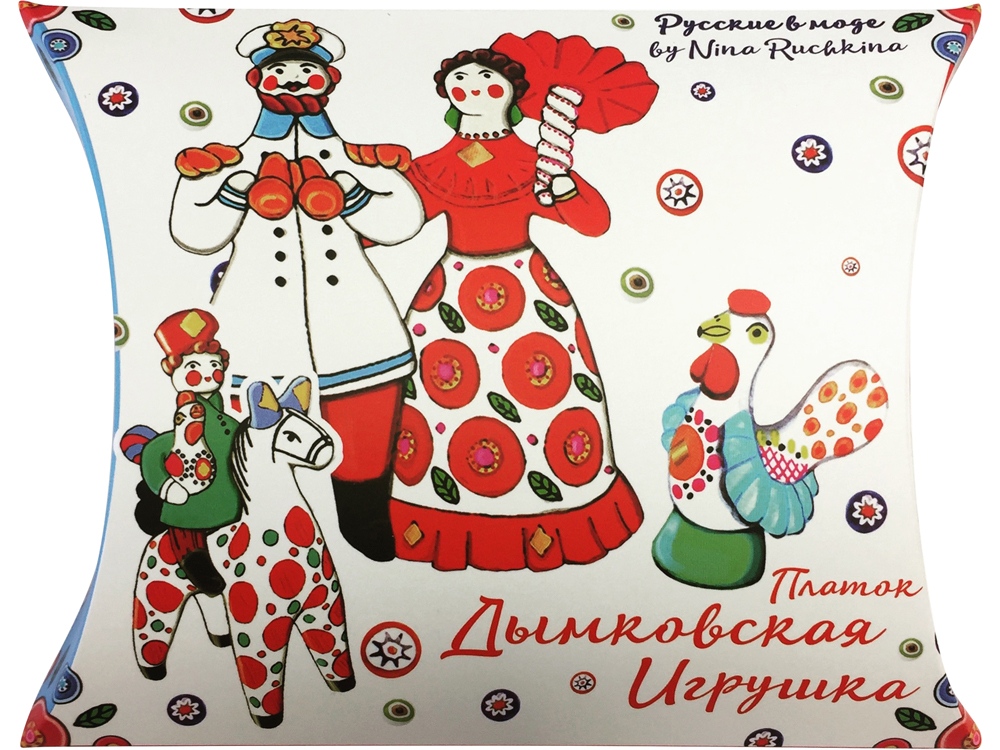 Платок Дымковская игрушка-2
