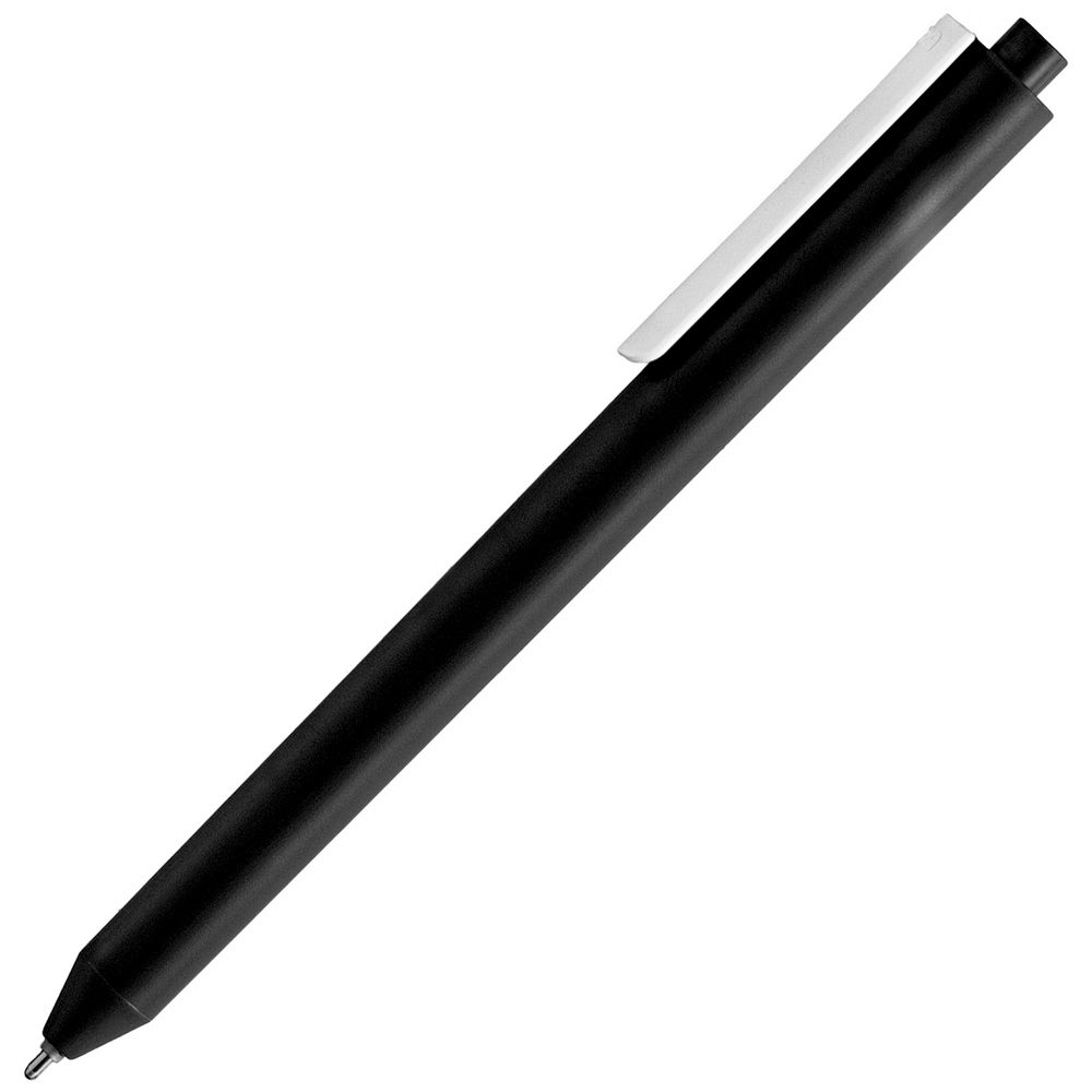 Ручка шариковая Pigra P03 Mat, черная с белым-3