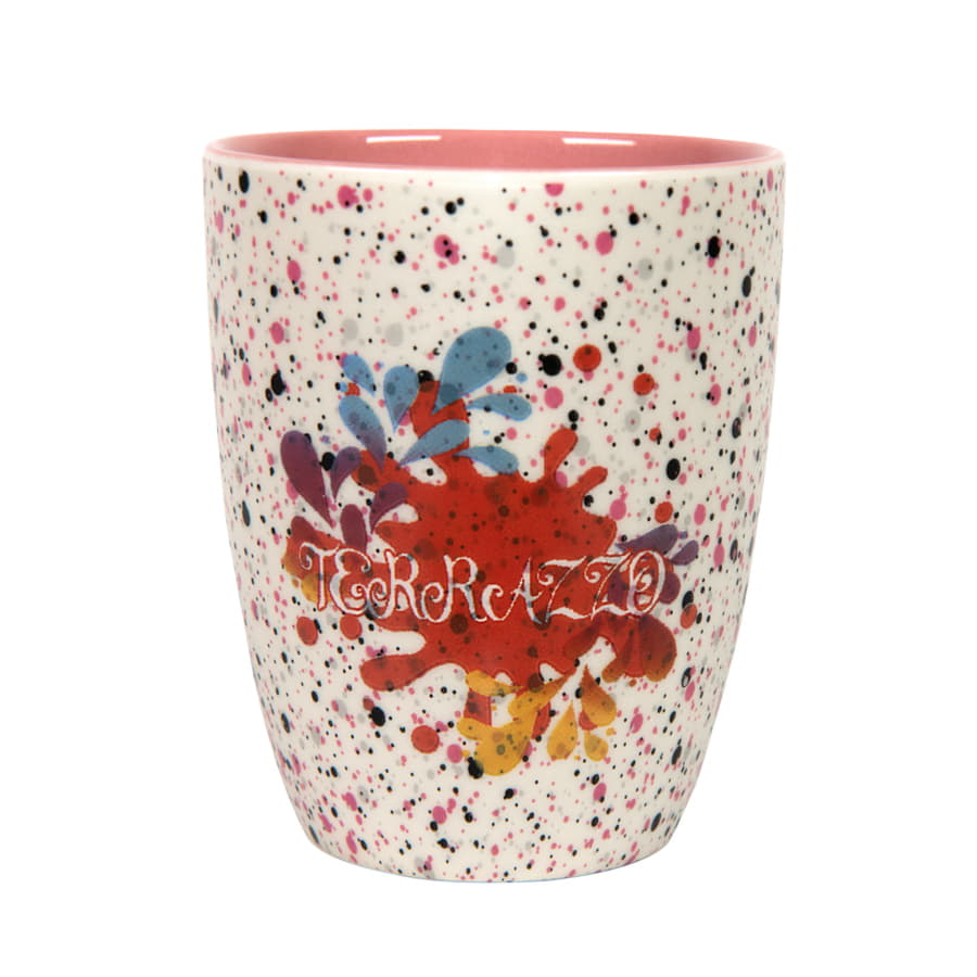 Кружка TERRAZZO, белый, розовый-4