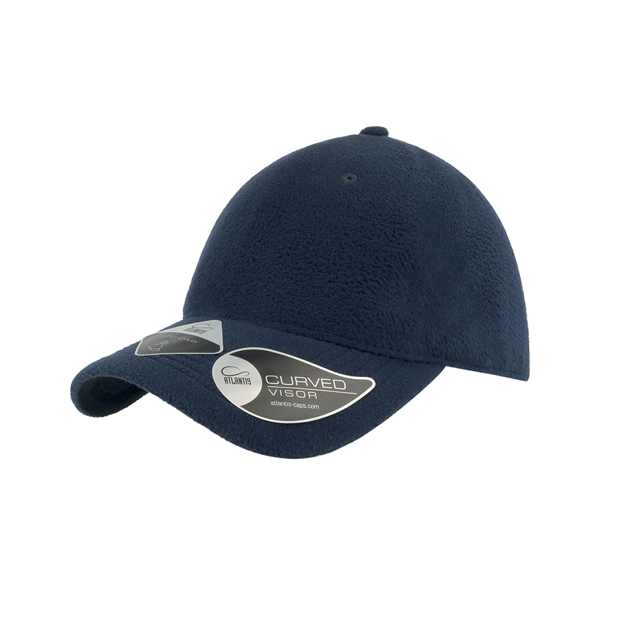 Бейсболка UNI-CAP POLARFLEECE, без панелей и швов, без застежки, темно-синий-0