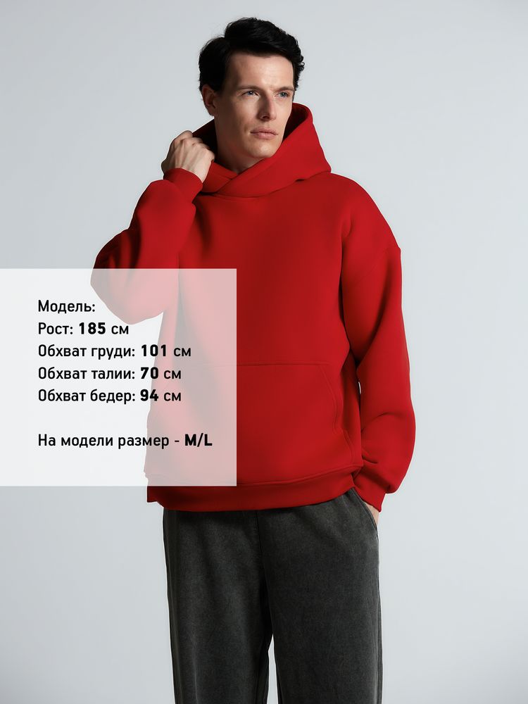 Худи Kulonga Oversize, красное-5
