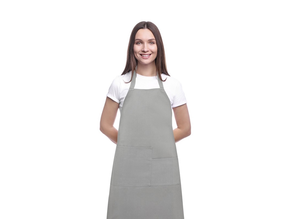 Khana Хлопковый фартук плотностью 280 г/м2, серый-2