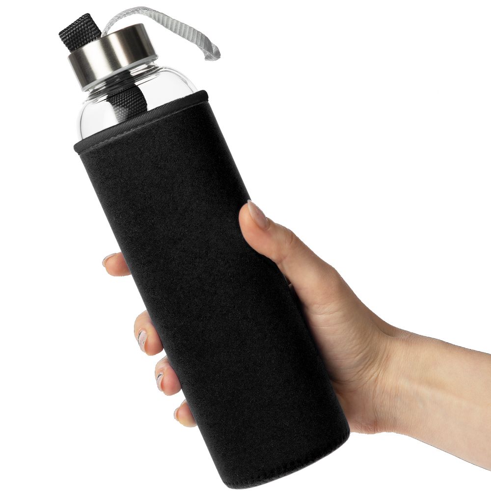 Бутылка для воды Sleeve Ace, черная-2