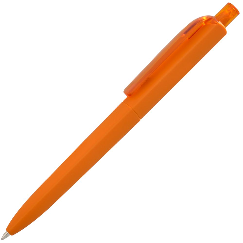 Ручка шариковая Prodir DS8 PRR-T Soft Touch, оранжевая-1