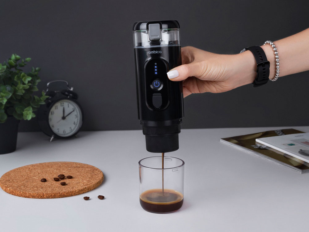 Портативная кофемашина Rombica Barista 2 Black с логотипом Rombica-6