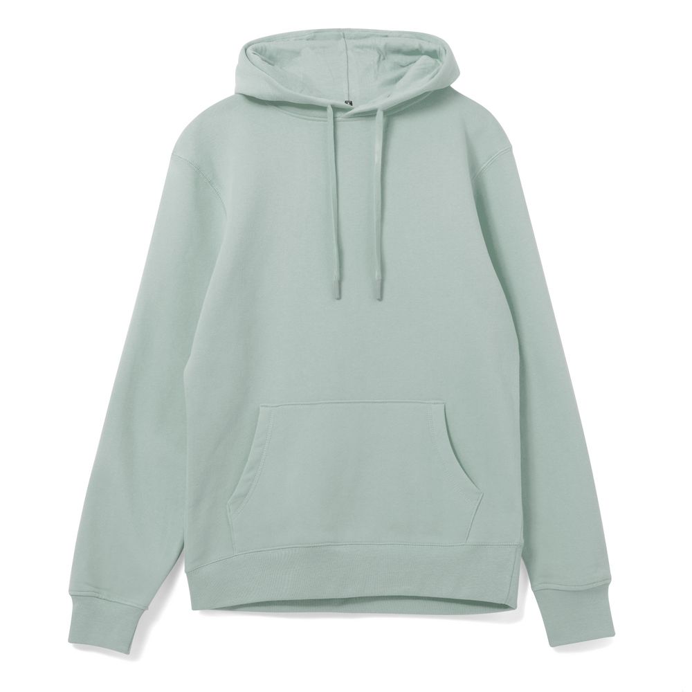 Толстовка с капюшоном унисекс Hoodie, серо-зеленая-0