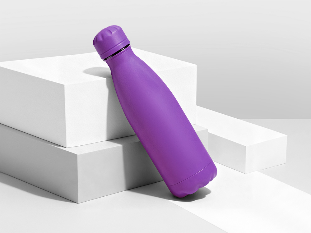 Вакуумная термобутылка Vacuum bottle C1, soft touch, 500 мл, фиолетовый-0
