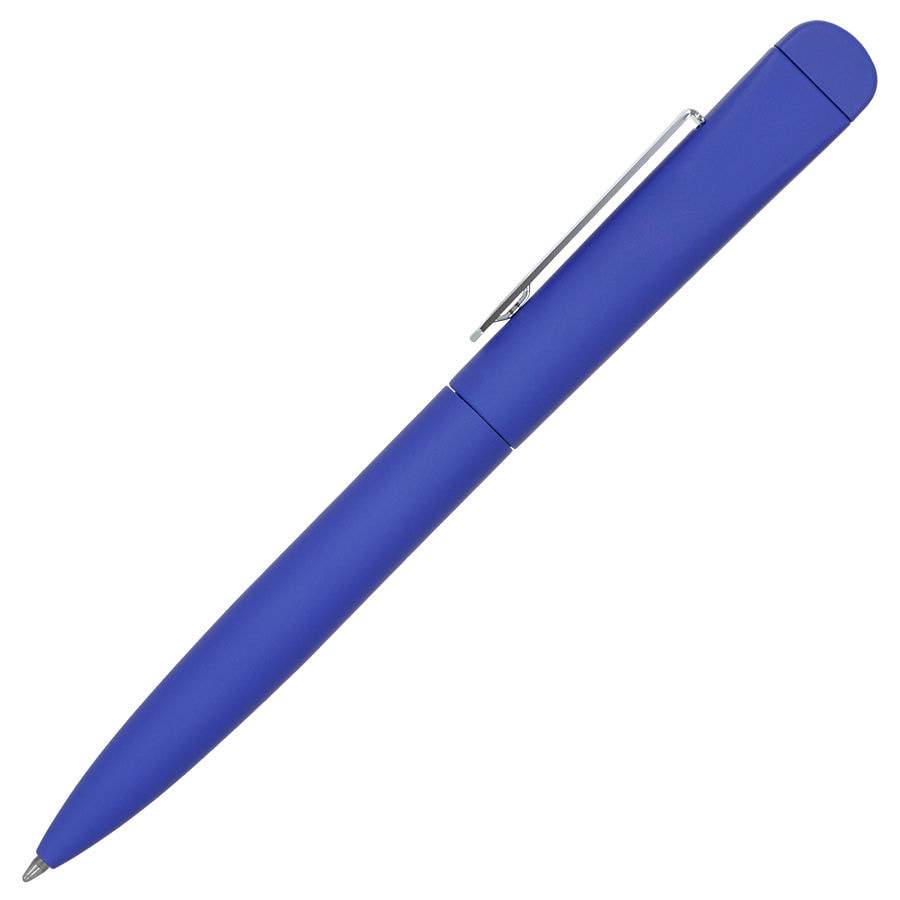 Ручка с флешкой IQ, 4 GB, синий, серебристый-0