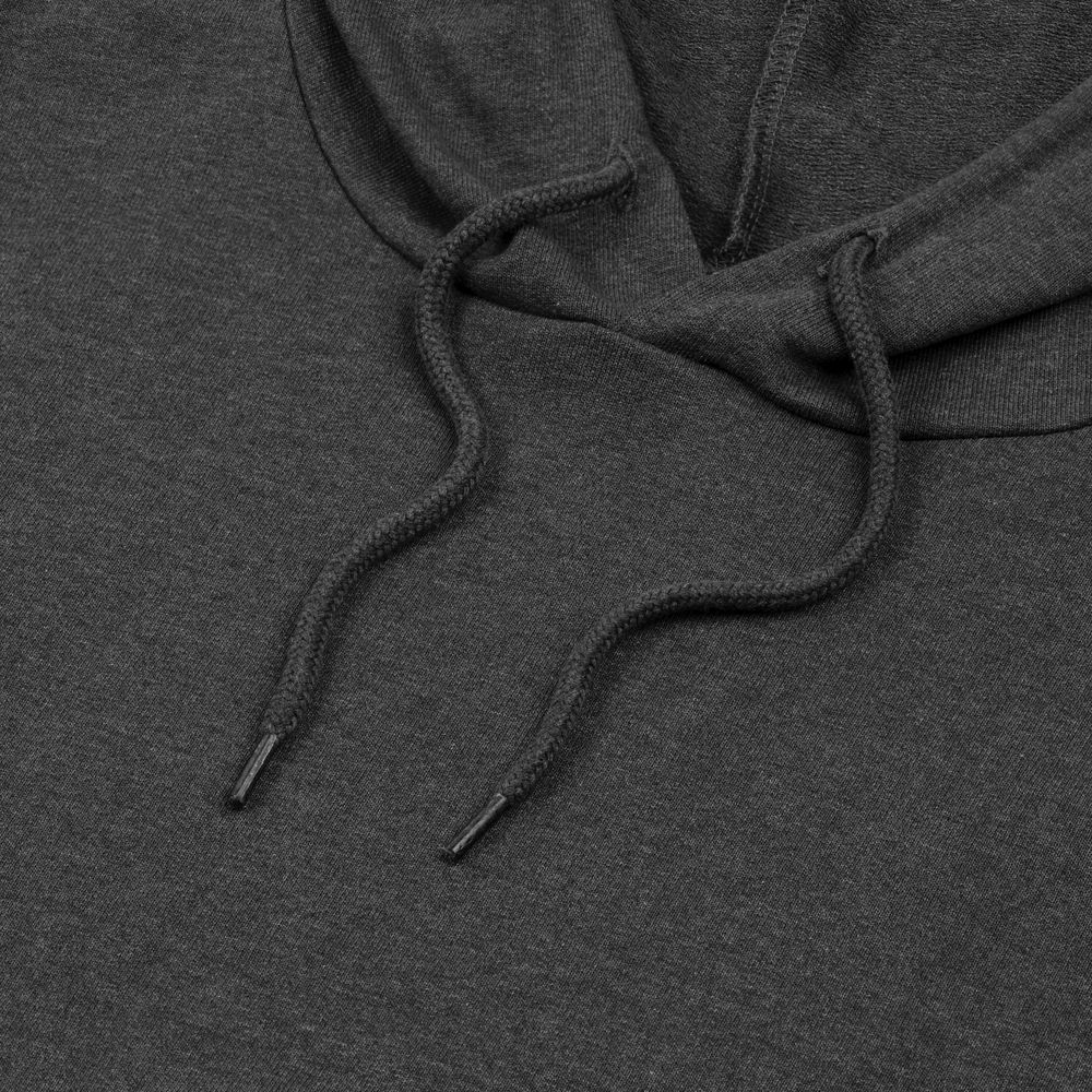 Толстовка с капюшоном унисекс Hoodie, серый меланж (антрацит)-3