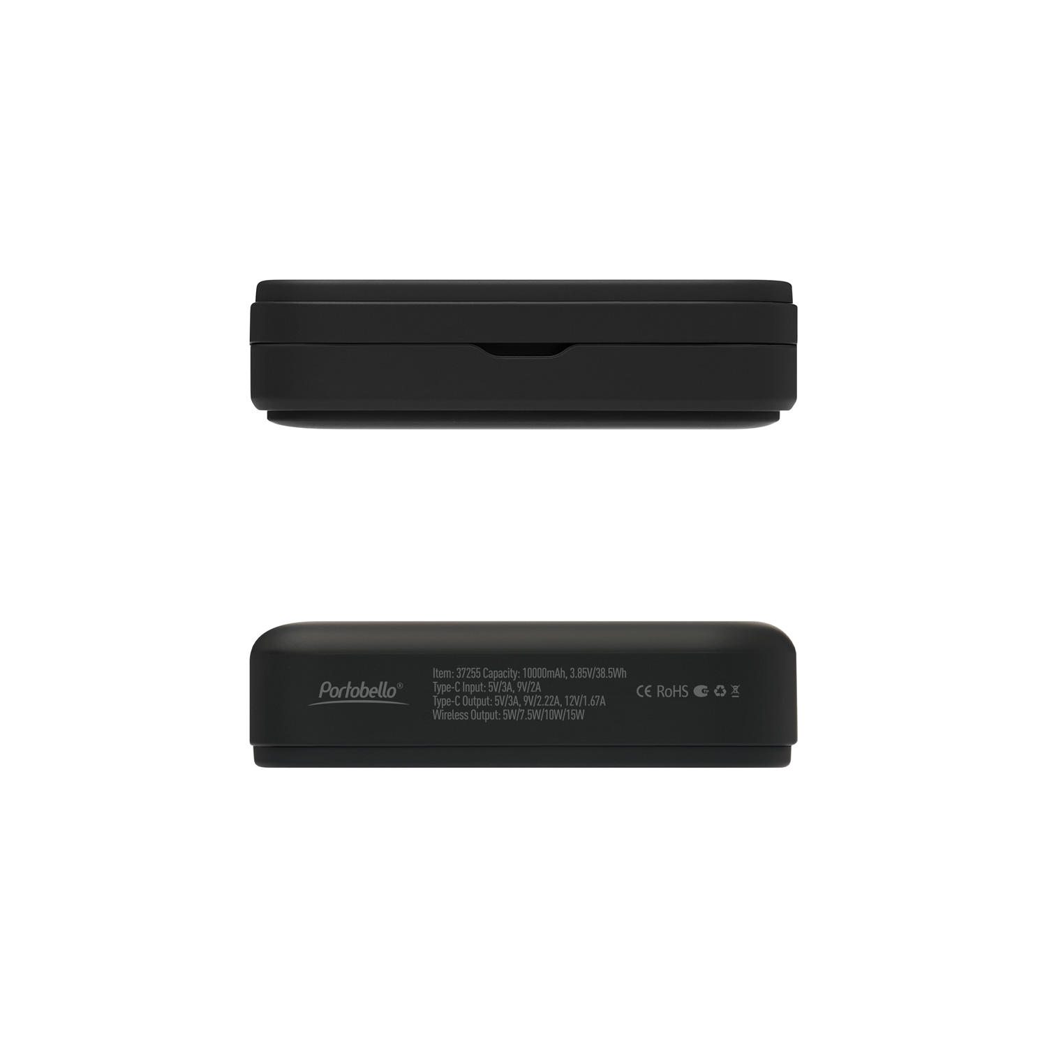 Внешний аккумулятор Юнион PD (Union PD) 10000mAh с функцией беспроводной зарядки 15W, черный-6
