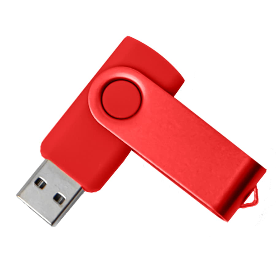 USB flash-карта DOT (16Гб), красный, 5,8х2х1,1см, пластик, металл, красный-1