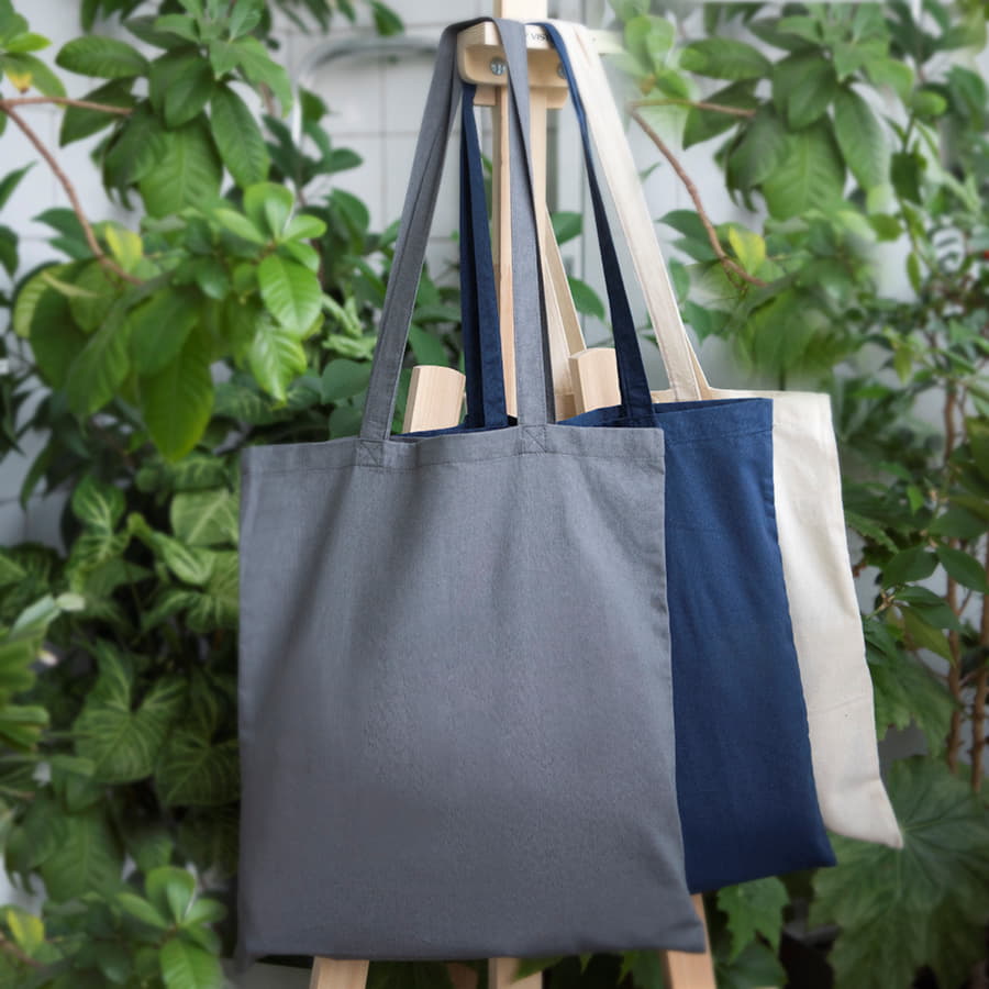 Сумка шоппер хлопковый ECO 116, темно-серый-3