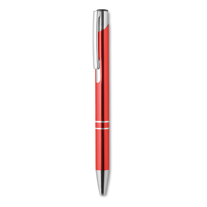 Recycled aluminium ball pen, красный-1
