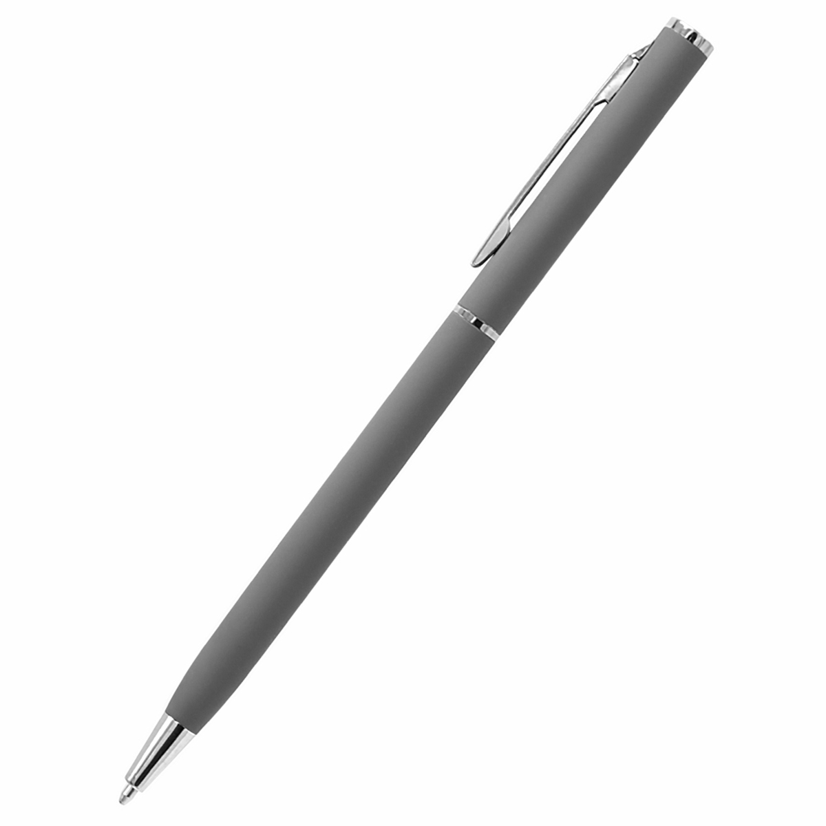 Ручка металлическая Tinny Soft софт-тач, Серый-2