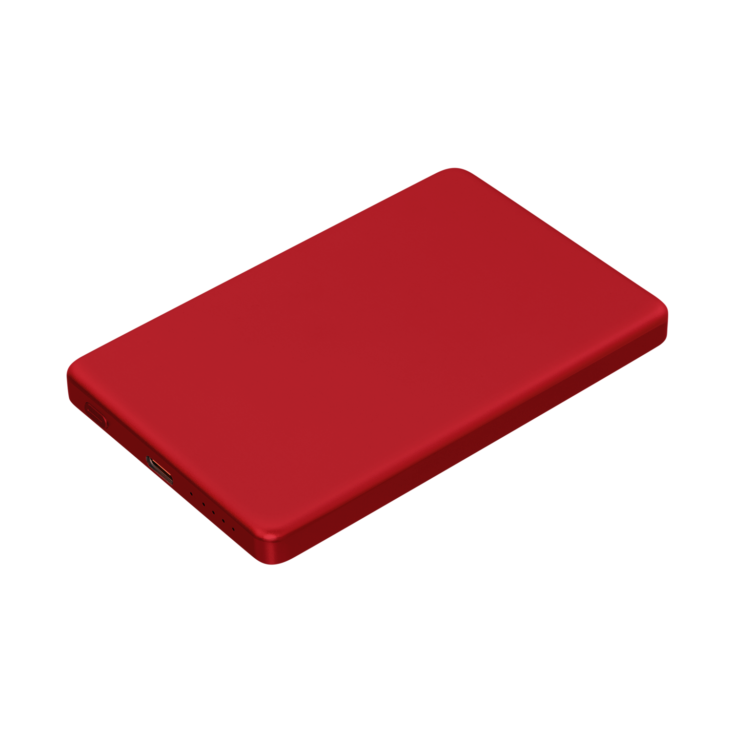 Внешний аккумулятор Атлантис (Atlantis) PD 5000mAh с функцией беспроводной зарядки 15W, красный-1