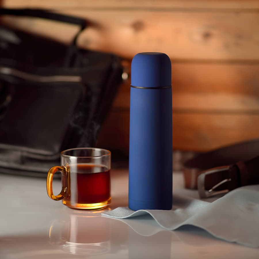 Термос вакуумный "Flask", 500 мл, черный-2