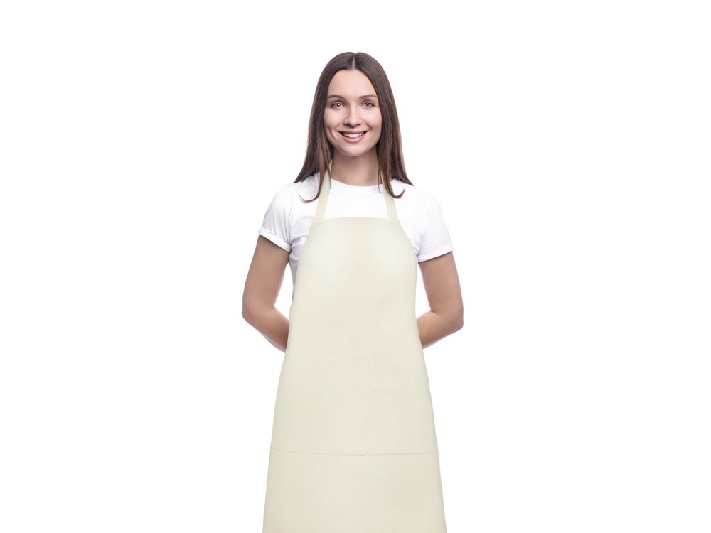 Khana Хлопковый фартук плотностью 280 г/м2, белый-2