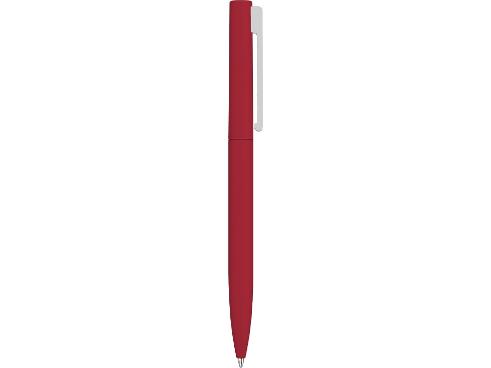 Шариковая ручка  Bright F Gum soft-touch, красный-1