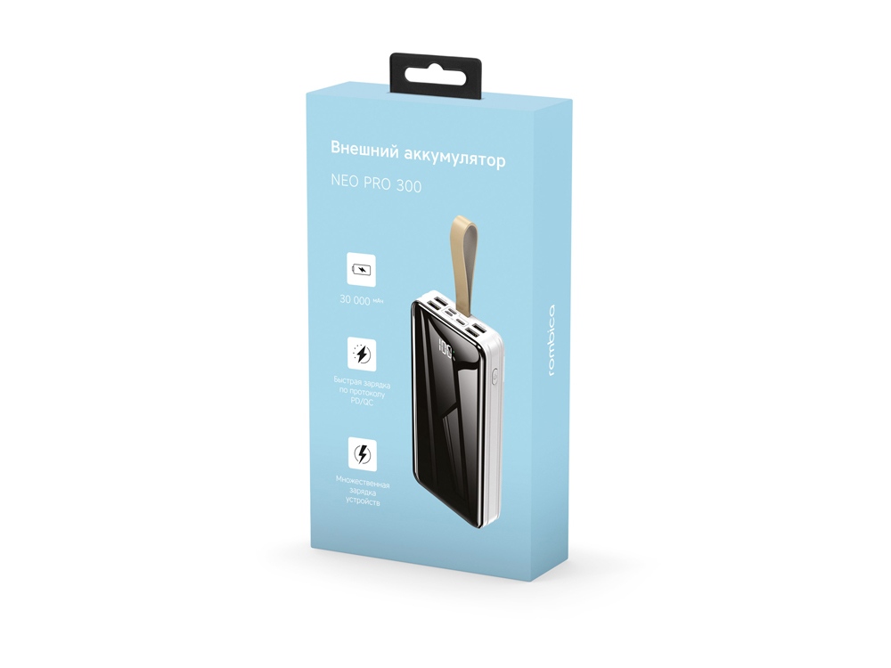 Внешний аккумулятор Rombica NEO PRO-300 White-3