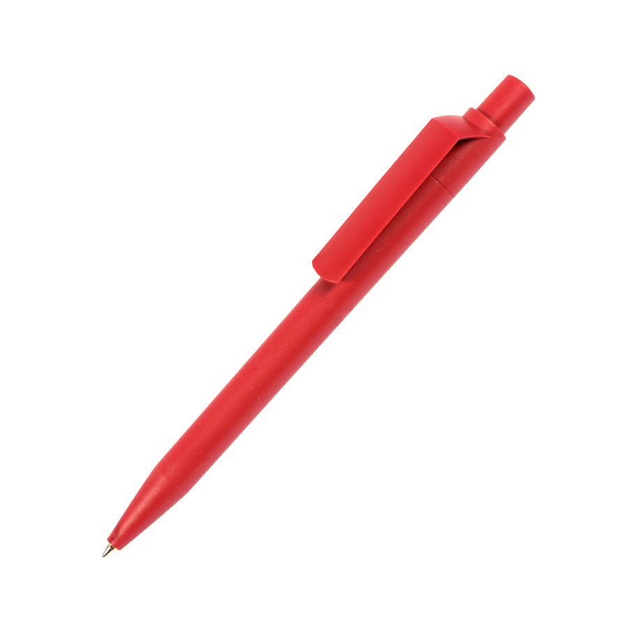 Ручка шариковая DOT, матовое покрытие, красный-0