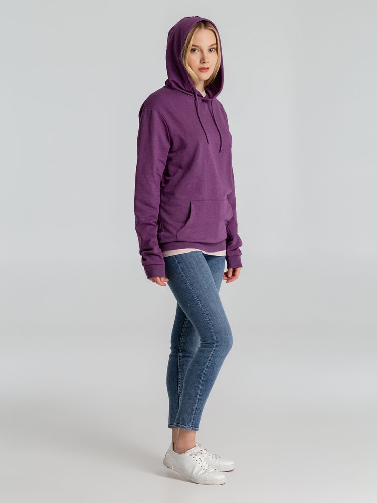 Толстовка с капюшоном унисекс Hoodie, фиолетовый меланж-7