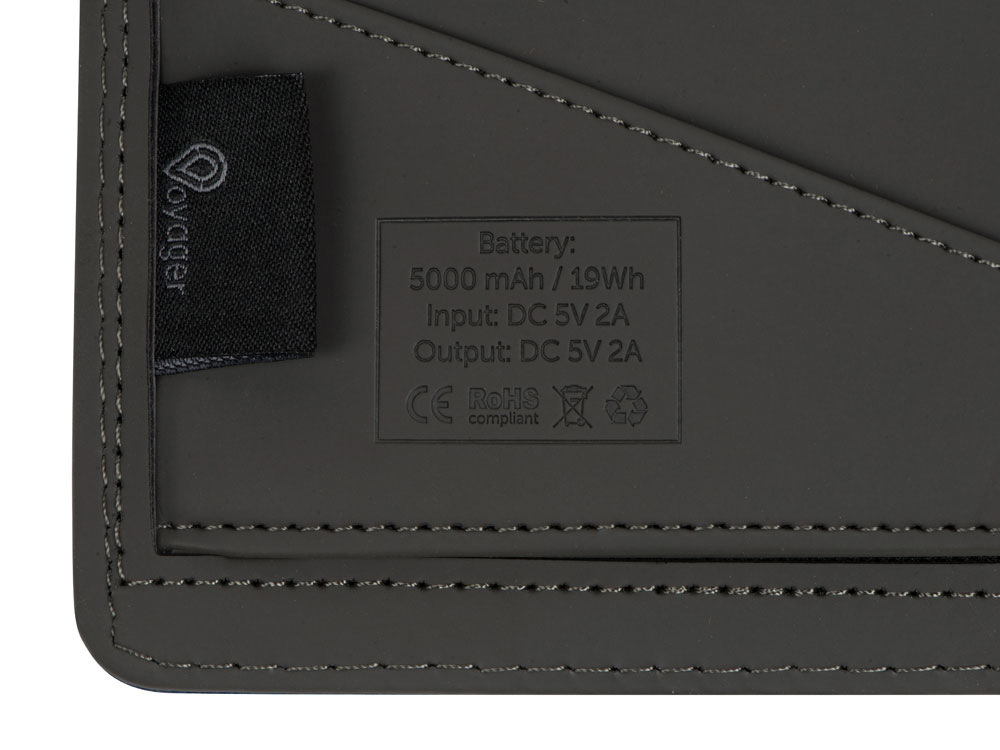 Органайзер с функцией беспроводной зарядки Manner, 5000 mah, черный-9
